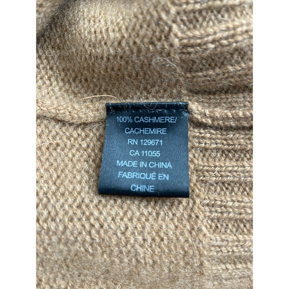 360 Cashmere Runa V Neck Cashmere Sweater Pullover Vicuna Camel Brown Ta… - Picture 11 of 12